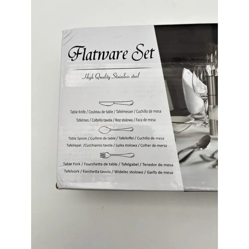 Flatwear Set High Quality Stainless Steel Knives, Spoons & Forks 48 pc set New